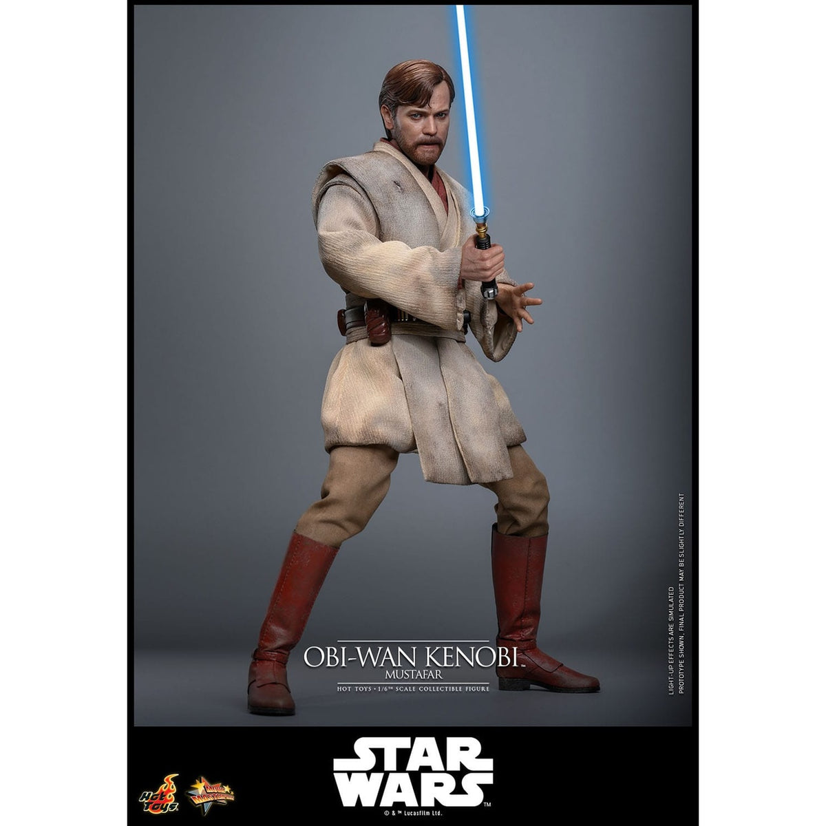 Image produit Star Wars Épisode III : La Revanche des Sith – Obi-Wan Kenobi (Mustafar) figurine d’action Masterpiece 1:6