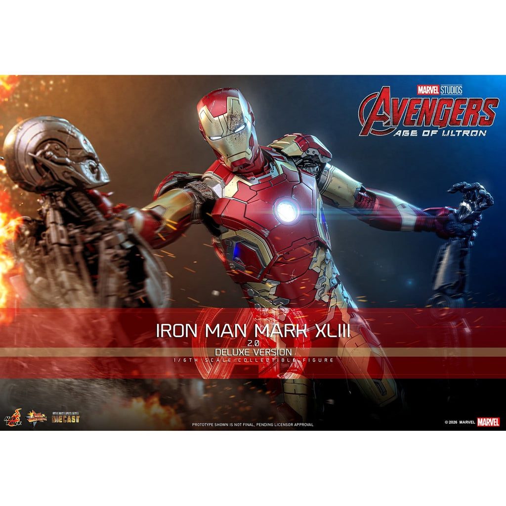 Image produit Avengers : L’Ère d’Ultron - Iron Man Mark XLIII figurine d’exception 1:6 Deluxe