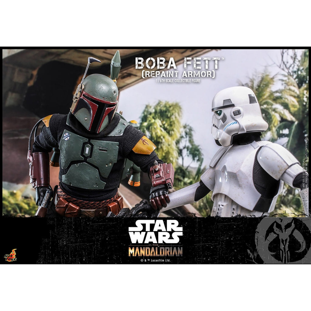 Productafbeelding Star Wars: The Mandalorian – Boba Fett Actiefiguur 1:6 Repaint Armor Special Edition