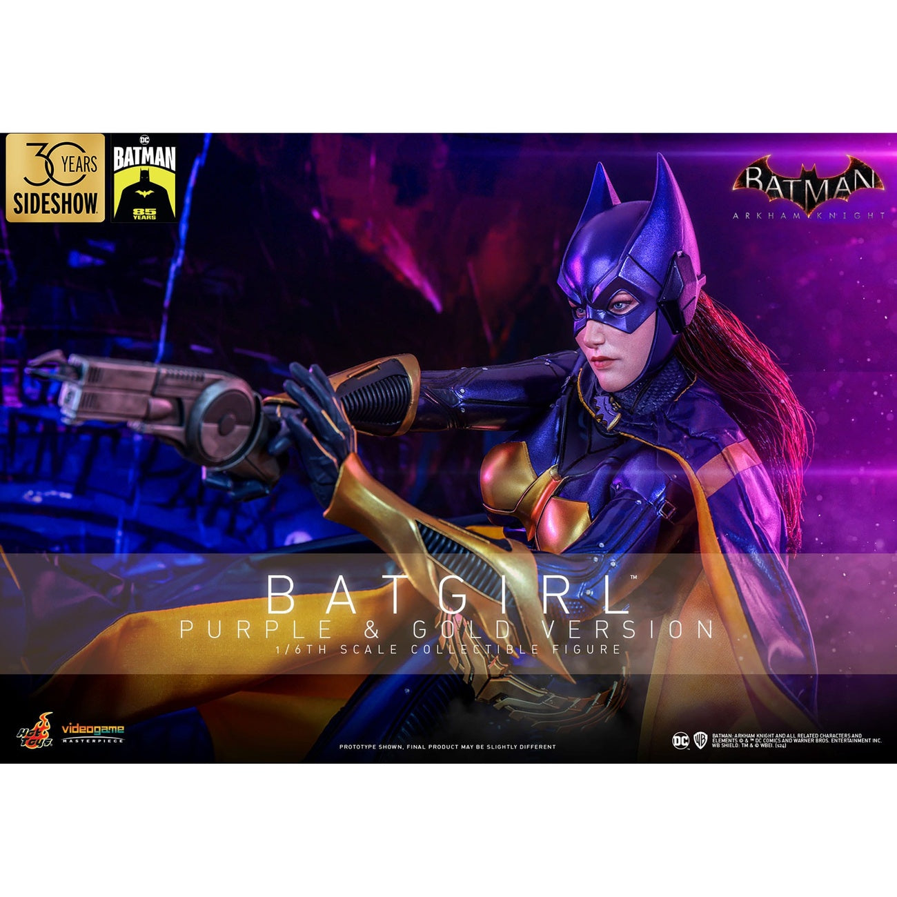Productafbeelding Batman: Arkham Knight – Batgirl Masterpiece Actiefiguur 1:6 Purple and Gold Version Exclusive