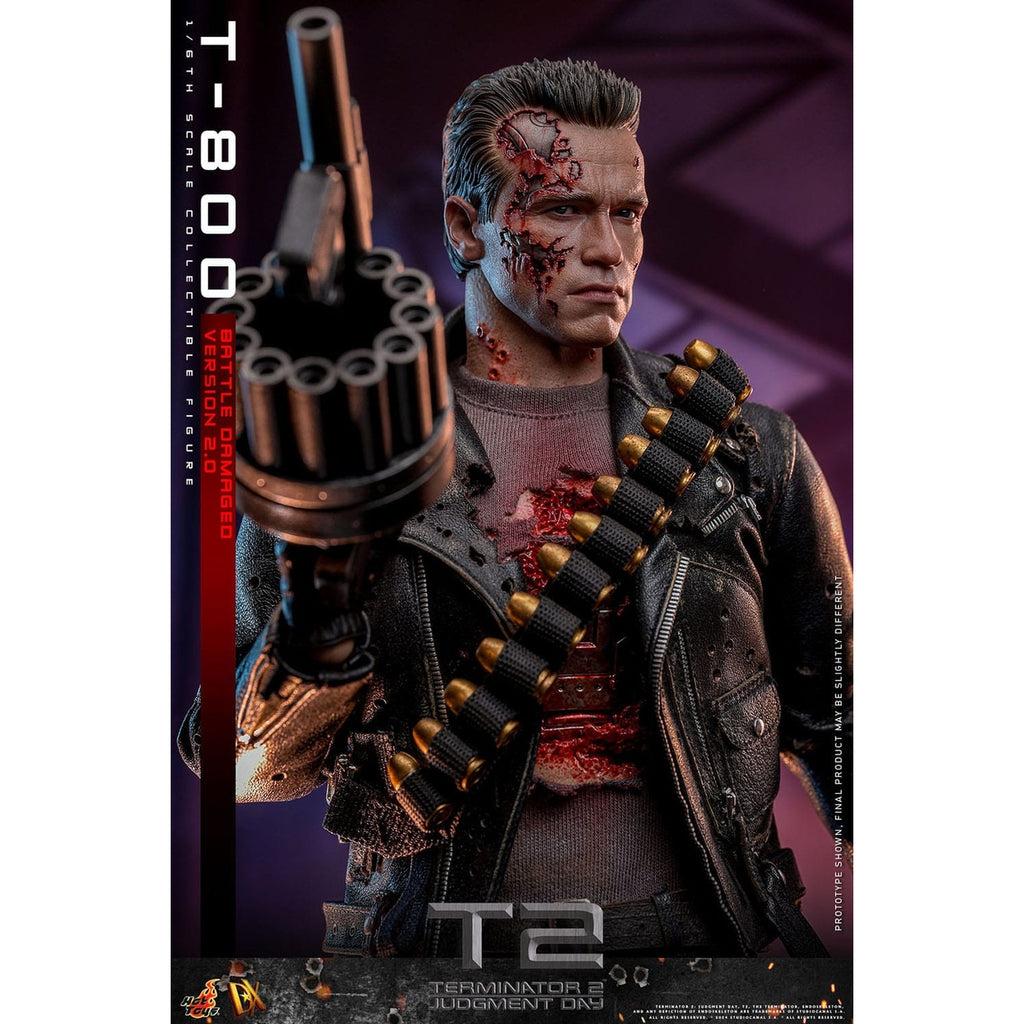 Productafbeelding T-800 Masterpiece Actiefiguur 1:6 Battle Damaged Version 2.0 - Terminator 2