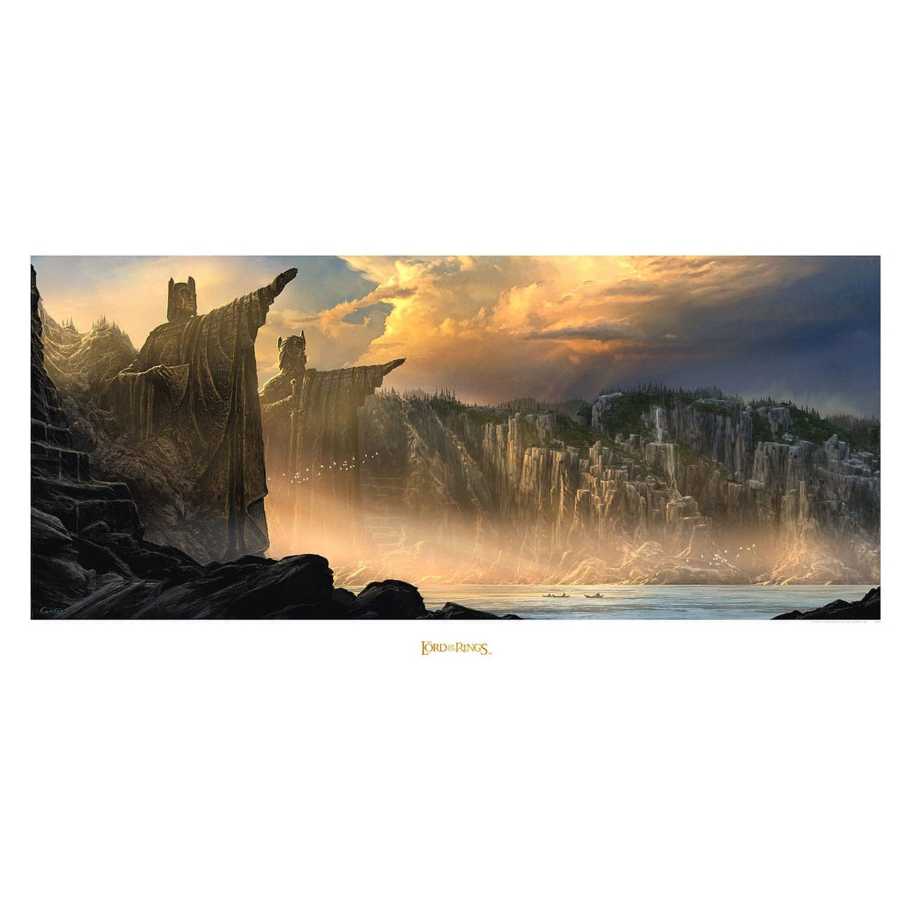 Produktbild Der Herr der Ringe - Argonath die Säulen der Könige Kunstdruck