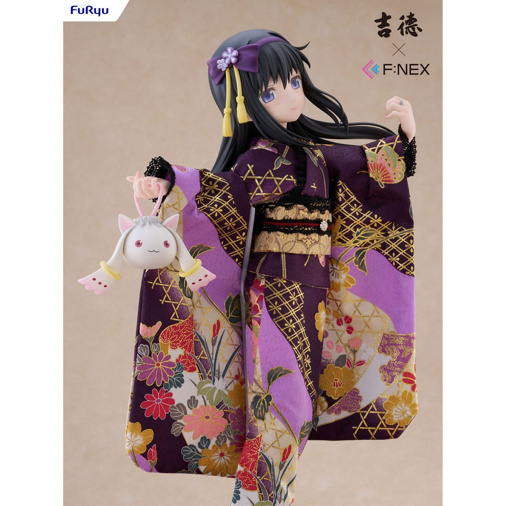 Productafbeelding Puella Magi Madoka Magica F:NEX PVC-standbeeld 1/4 Rebellion Homura Akemi Japanse pop 45 cm