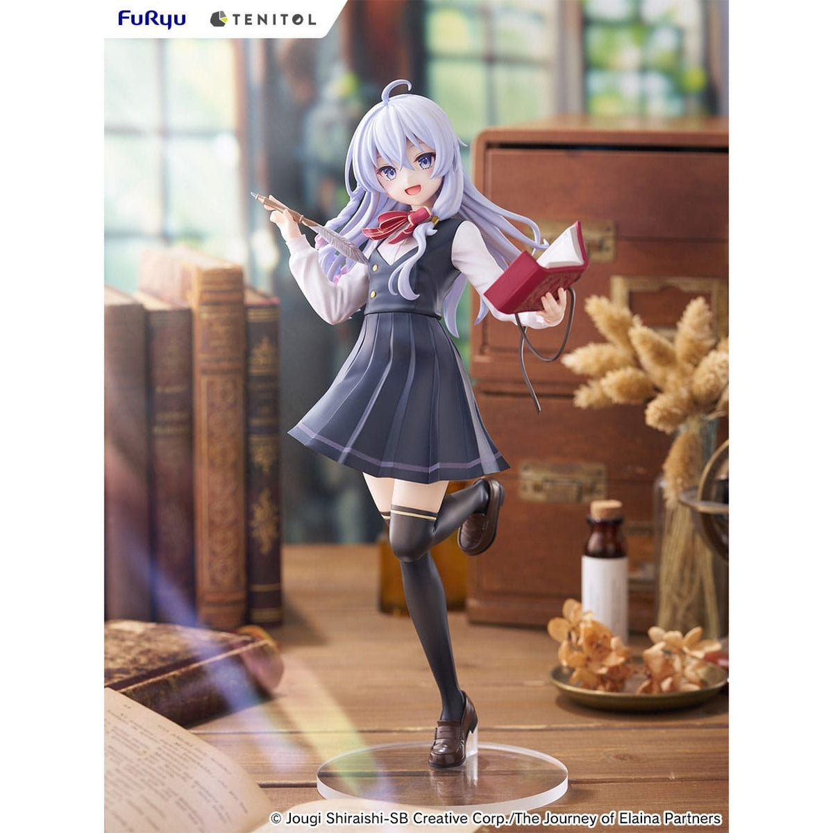 Image produit Wandering Witch: The Journey of Elaina statuette PVC Tenitol Elaina uniforme scolaire 29 cm