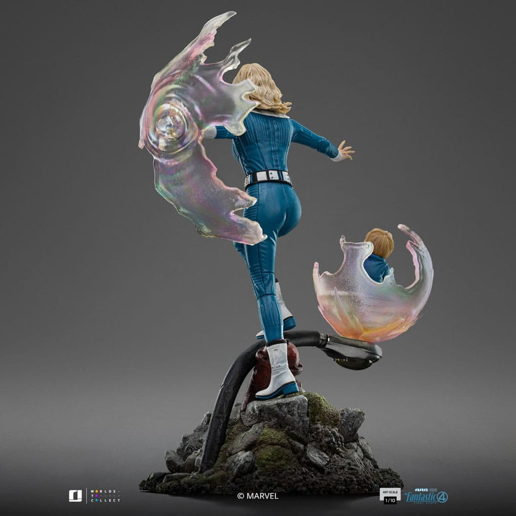 Image produit Fantastic Four Statue Art Scale 1/10 Invisible Woman et Franklin 28 cm