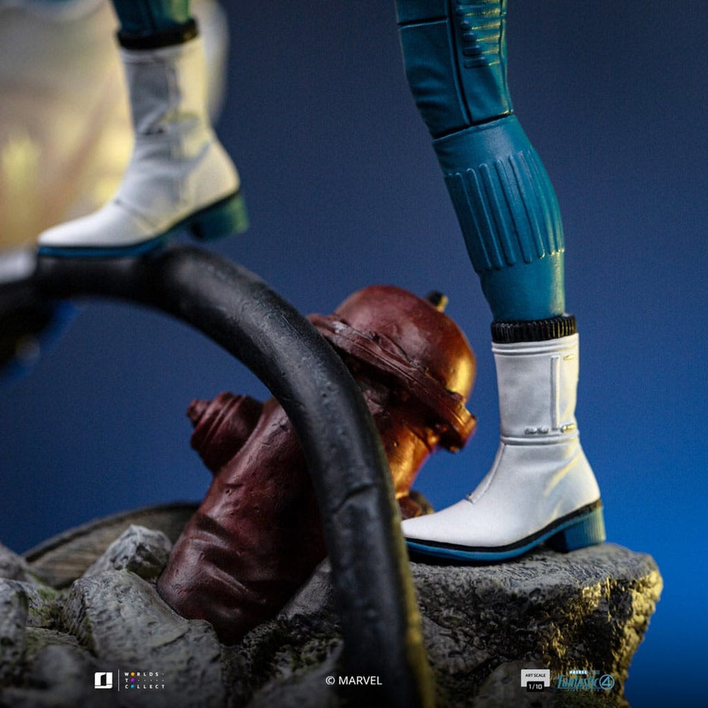 Image produit Fantastic Four Statue Art Scale 1/10 Invisible Woman et Franklin 28 cm