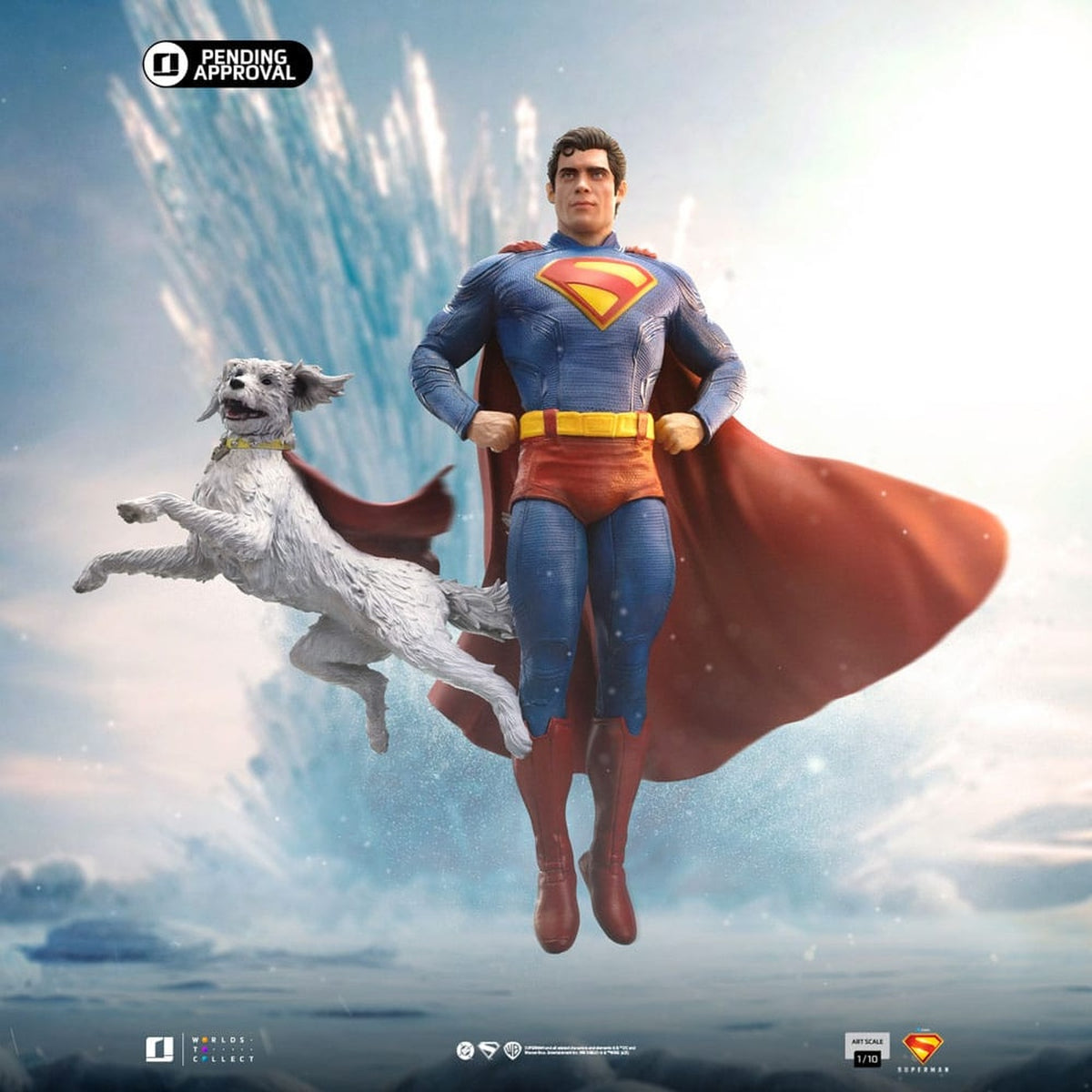 Image produit Superman Legacy Statue Art Scale 1/10 Superman & Krypto 32 cm