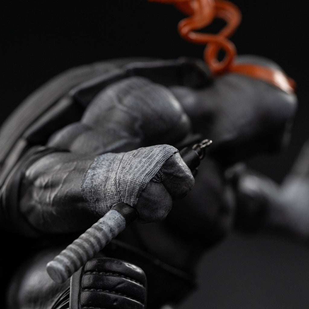 Productafbeelding Teenage Mutant Ninja Turtles Art Scale Statue 1/10 Michelangelo Zwart-wit Variant 26 cm heo exclusive