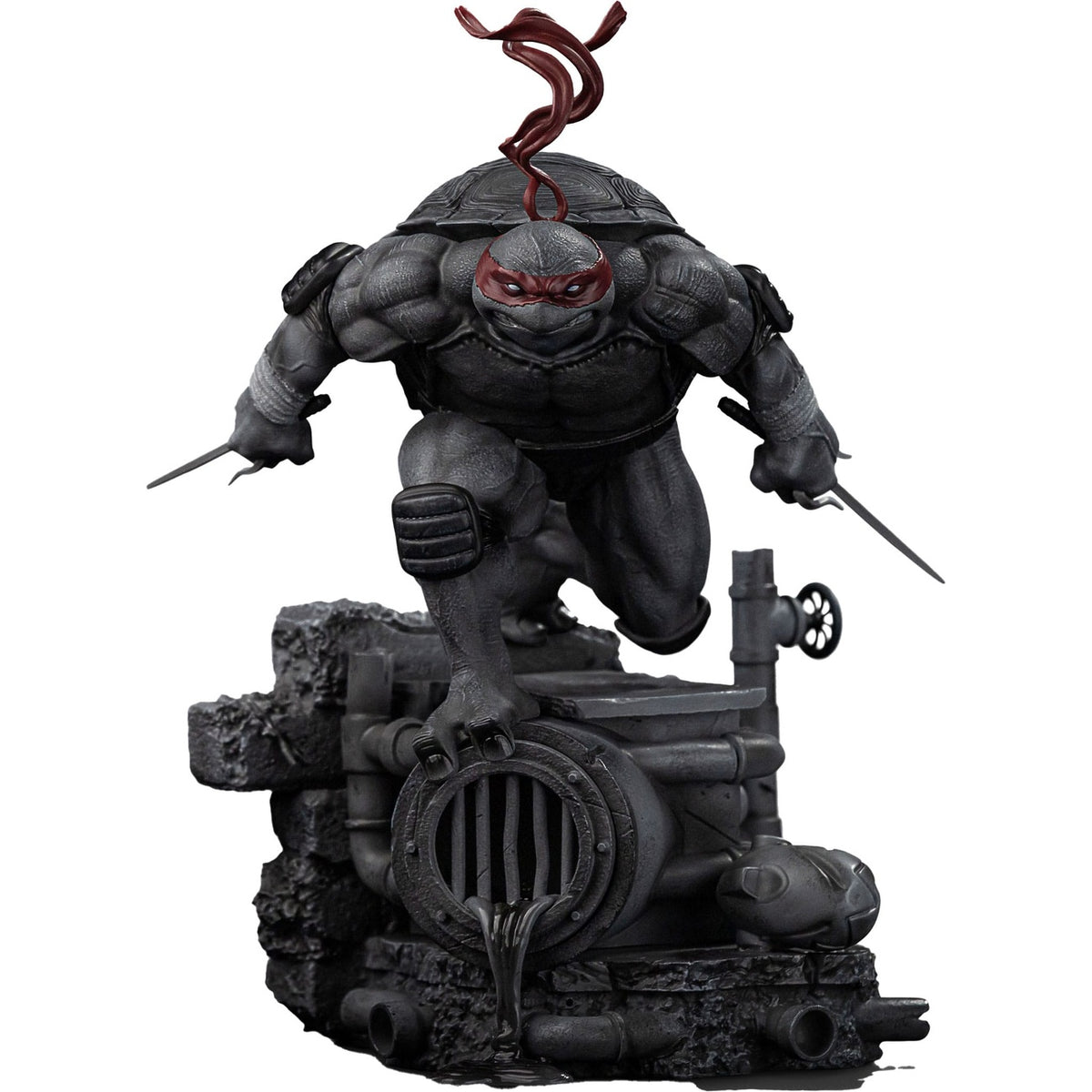 Productafbeelding Teenage Mutant Ninja Turtles Art Scale Statue 1/10 Raphael Zwart-wit Variant 26 cm heo exclusive