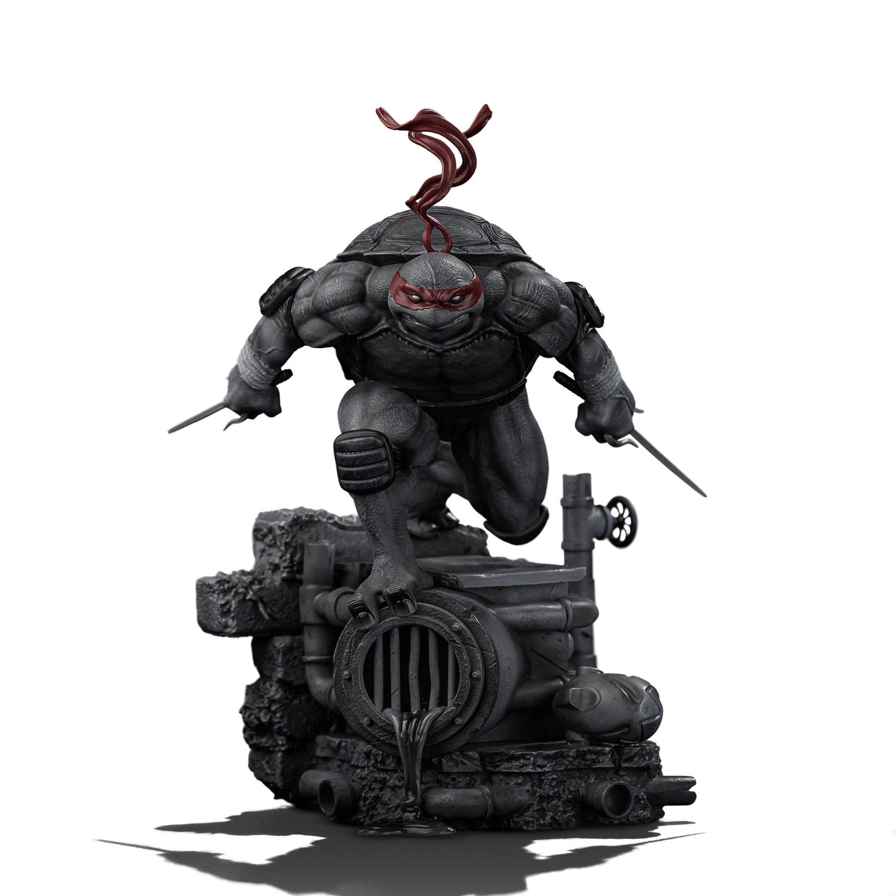 Productafbeelding Teenage Mutant Ninja Turtles Art Scale Statue 1/10 Raphael Zwart-wit Variant 26 cm heo exclusive