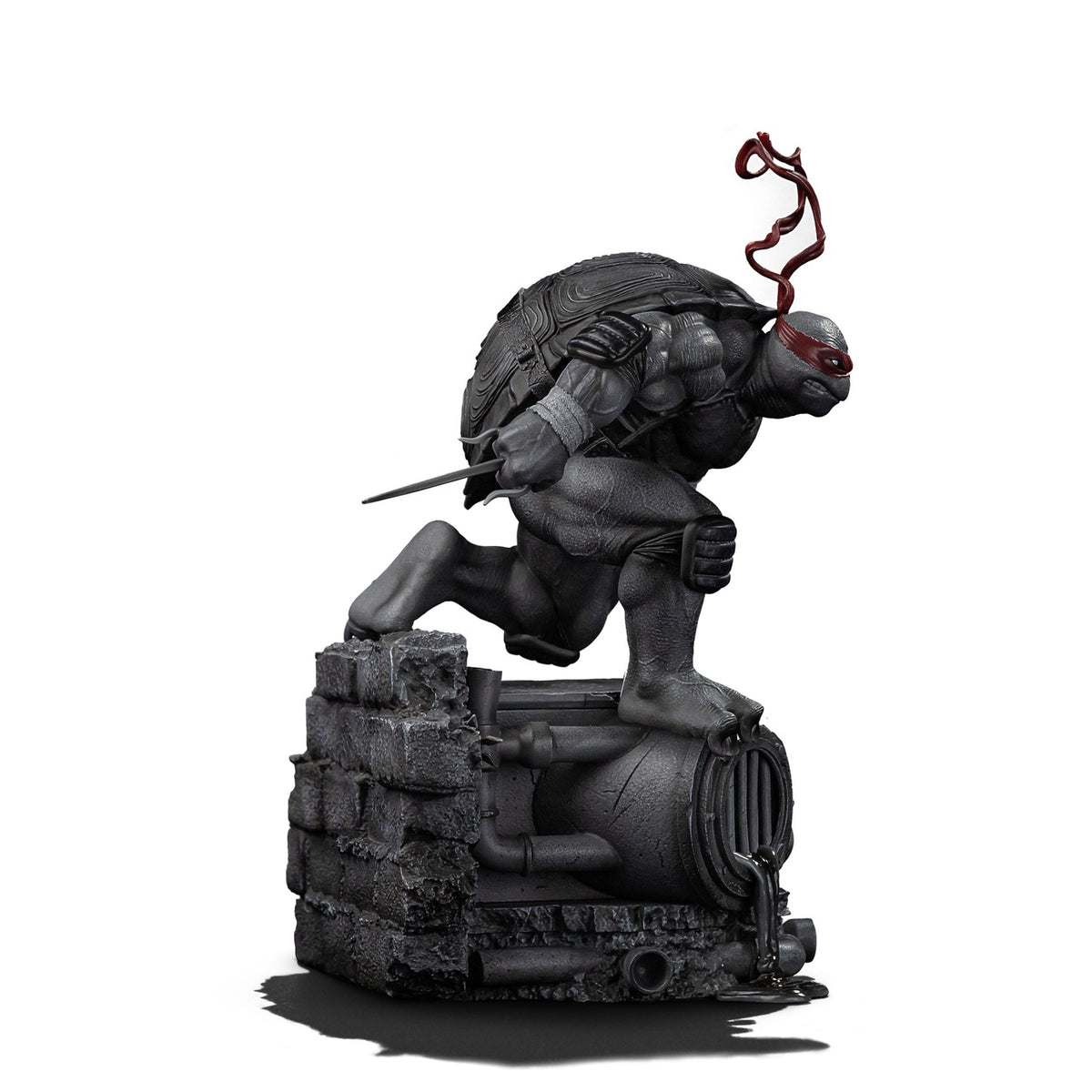 Productafbeelding Teenage Mutant Ninja Turtles Art Scale Statue 1/10 Raphael Zwart-wit Variant 26 cm heo exclusive