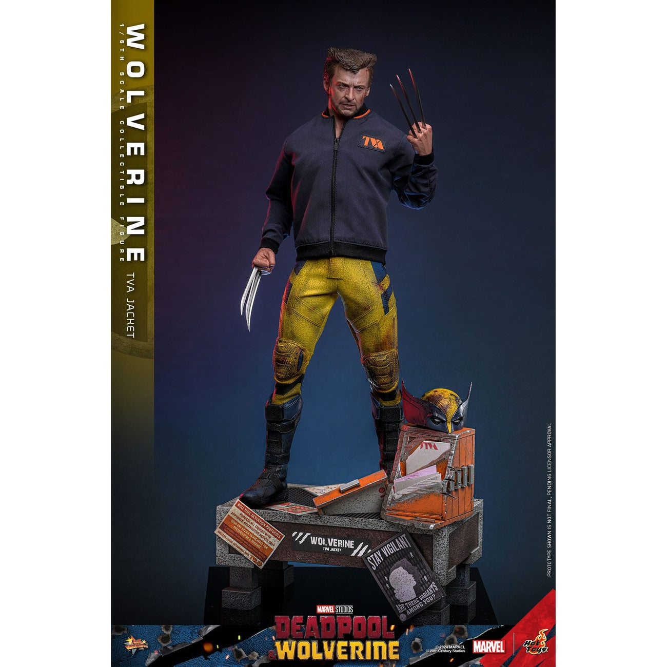 Productafbeelding Deadpool & Wolverine Movie Masterpiece actiefiguur 1/6 Wolverine (TVA Jacket Version) 31 cm