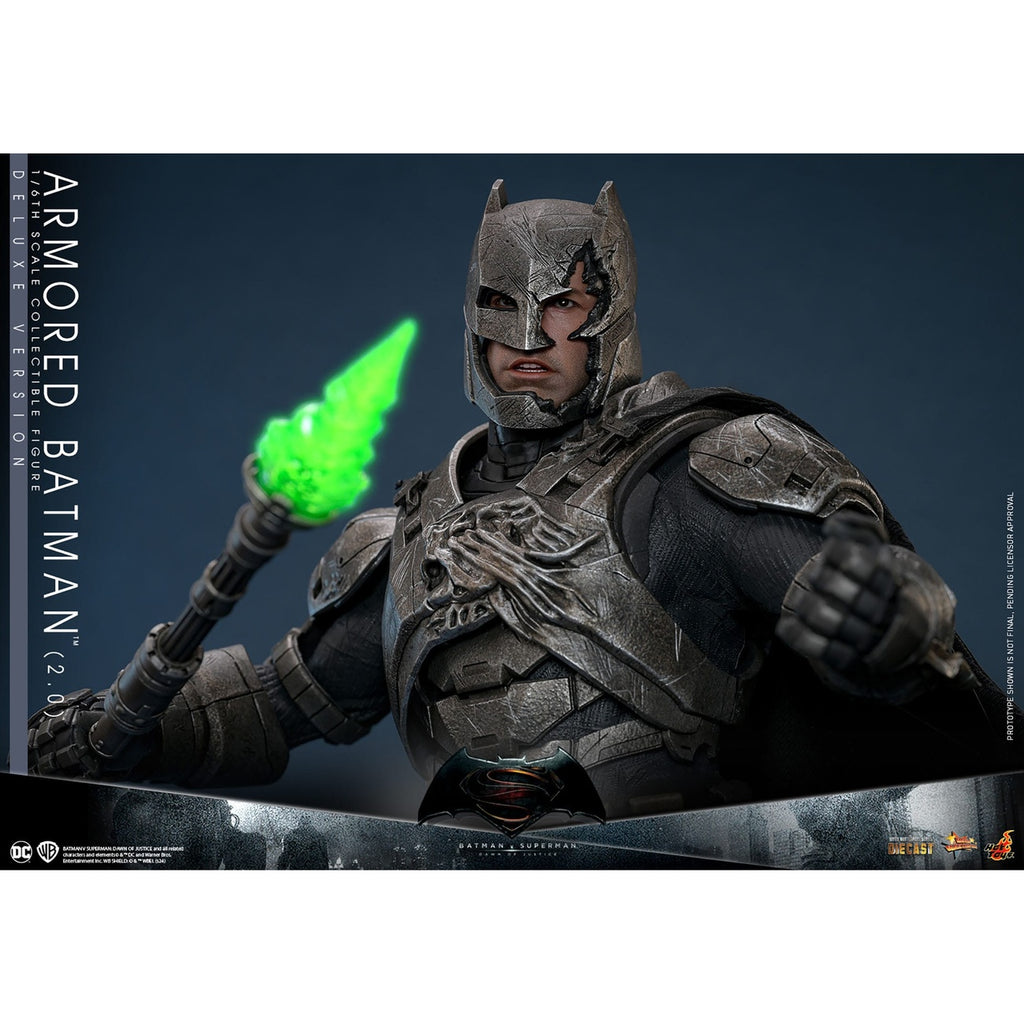 Image produit Batman v Superman : L’Aube de la Justice figurine d’action Movie Masterpiece 1/6 Batman Blindé 2.0 (Version Deluxe) 33 cm