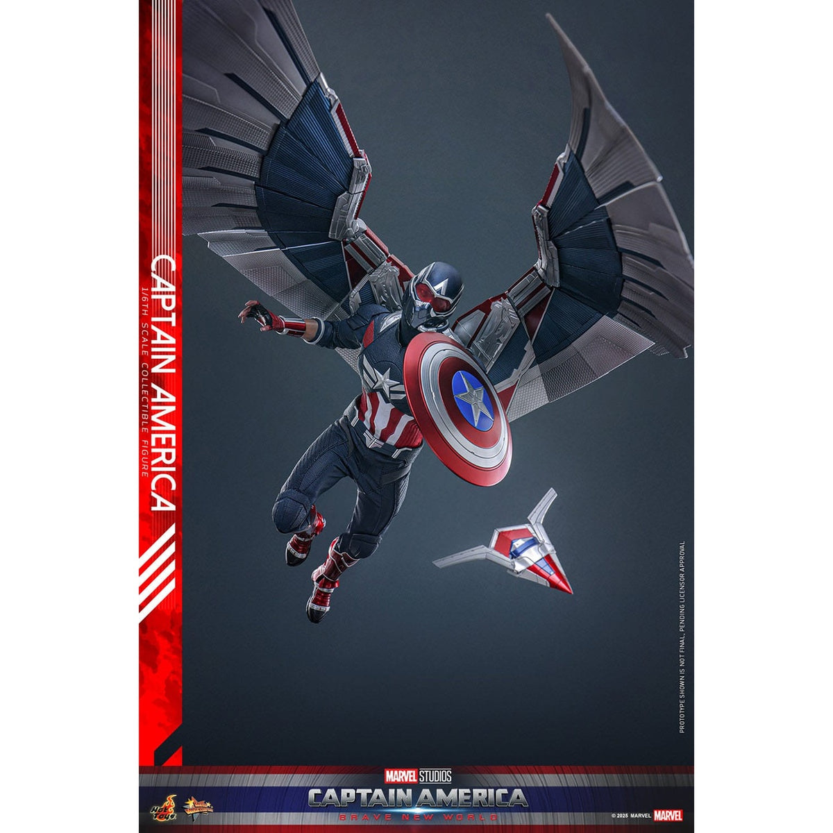 Produktbild Captain America: Brave New World Movie Masterpiece Actionfigur 1/6 Captain America 30 cm