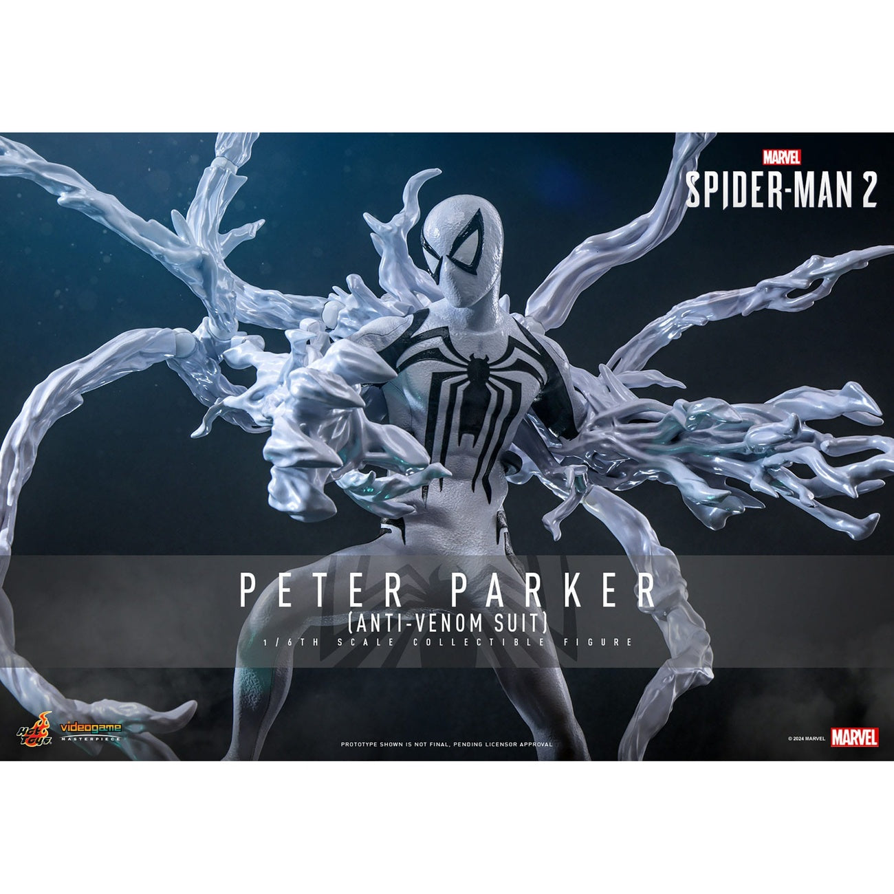 Image produit Spider-Man 2 Jeu vidéo Masterpiece figurine articulée 1/6 Peter Parker (Anti-Venom Suit) 30 cm