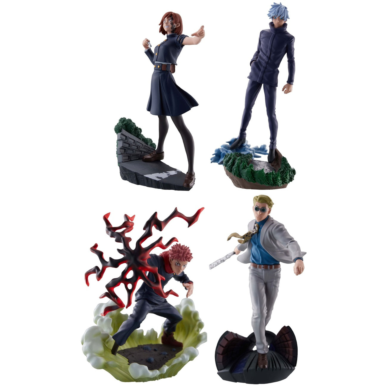 Productafbeelding Jujutsu Kaisen Petitrama Series Verzamelfiguren 4-pack Jujutsu Kaisen Series Vol. 2 Set 9 cm