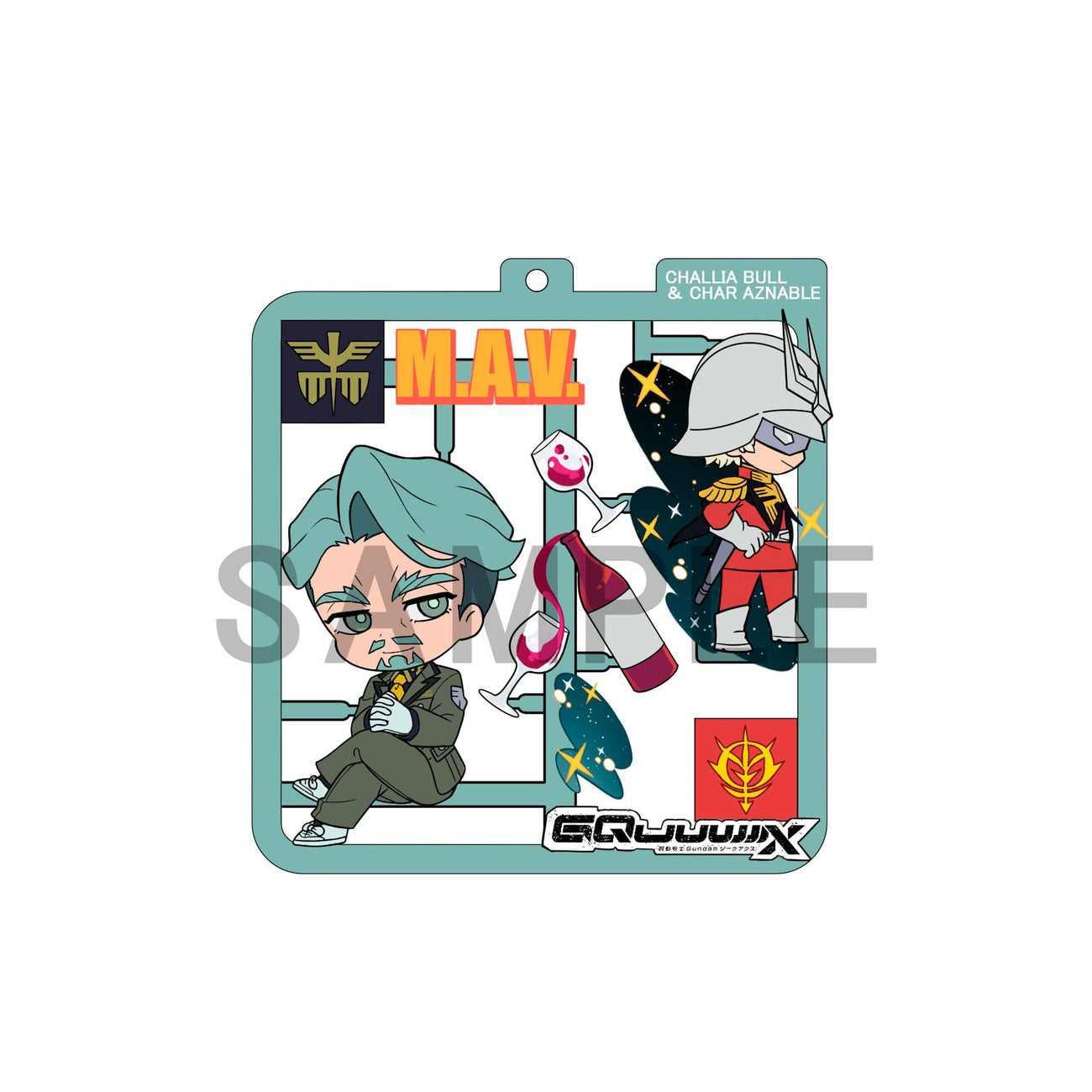 Image produit Mobile Suit Gundam GQuuuuuuX Plat Collection assortiment de pendentifs (4)
