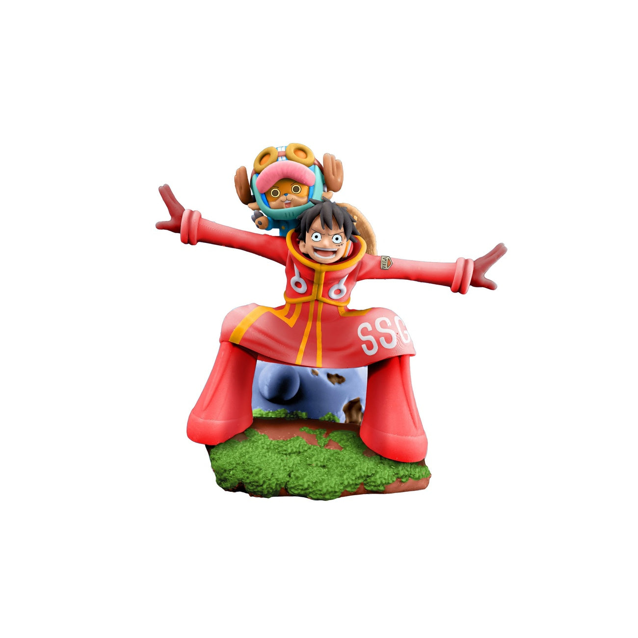 Productafbeelding One Piece Petitrama PVC Mini-standbeeld Logbox Re Birth Egghead Set 9 cm