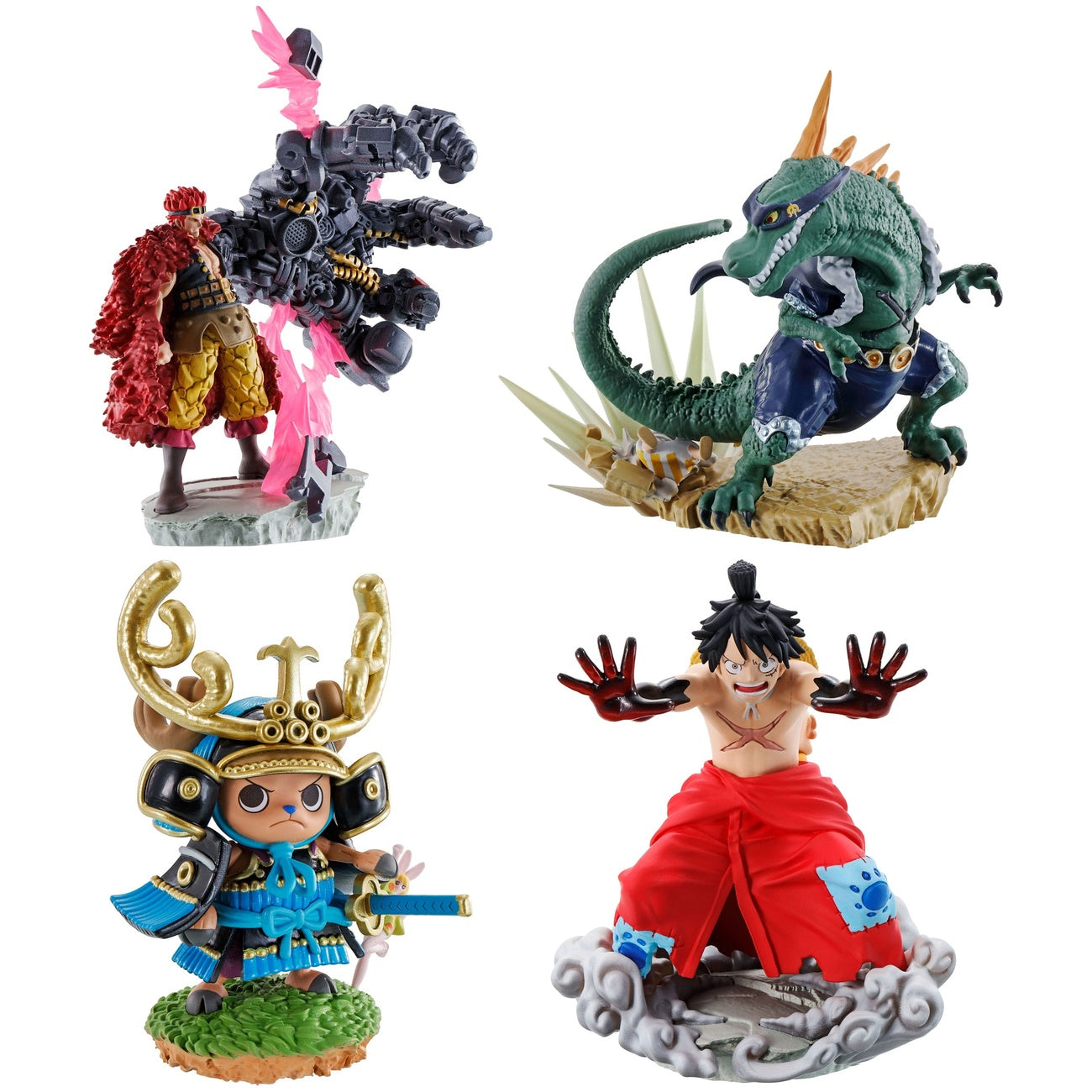 Productafbeelding One Piece Petitrama PVC Mini-beeld Logbox Re Birth Wanokuni Vol. 2 Set 9 cm