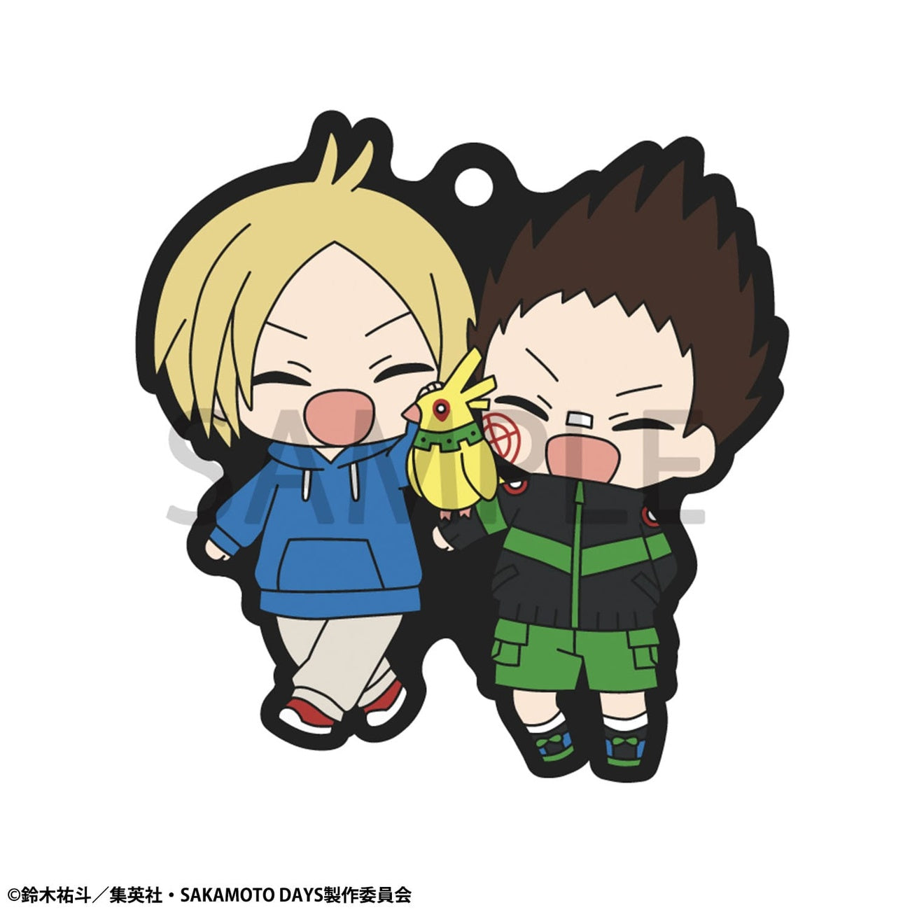 Image produit Sakamoto Days Mascotte en caoutchouc Buddycolle Porte-clés en gomme 7 cm Assortiment (6)