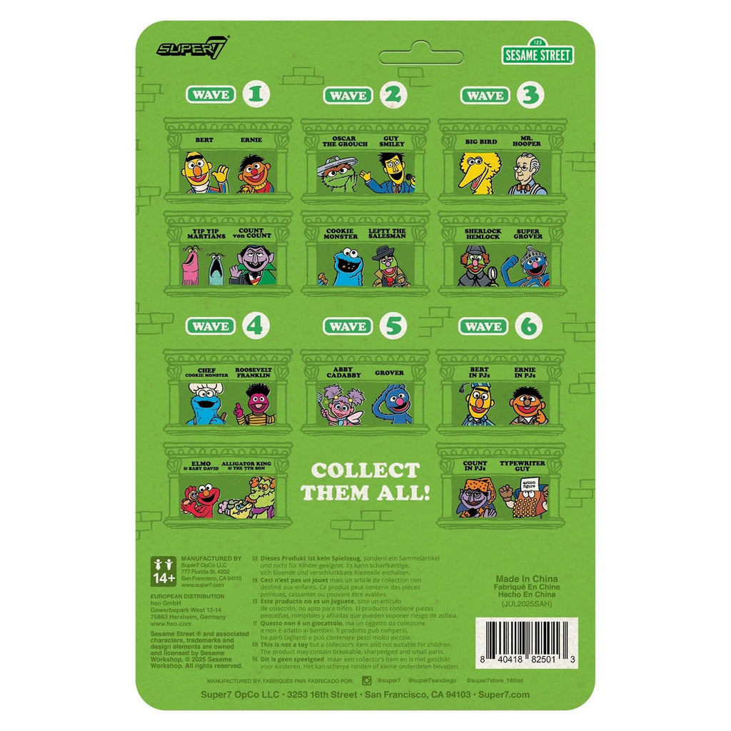 Produktbild Sesamstraße ReAction Actionfigur Wave 06 Typewriter Guy 10 cm