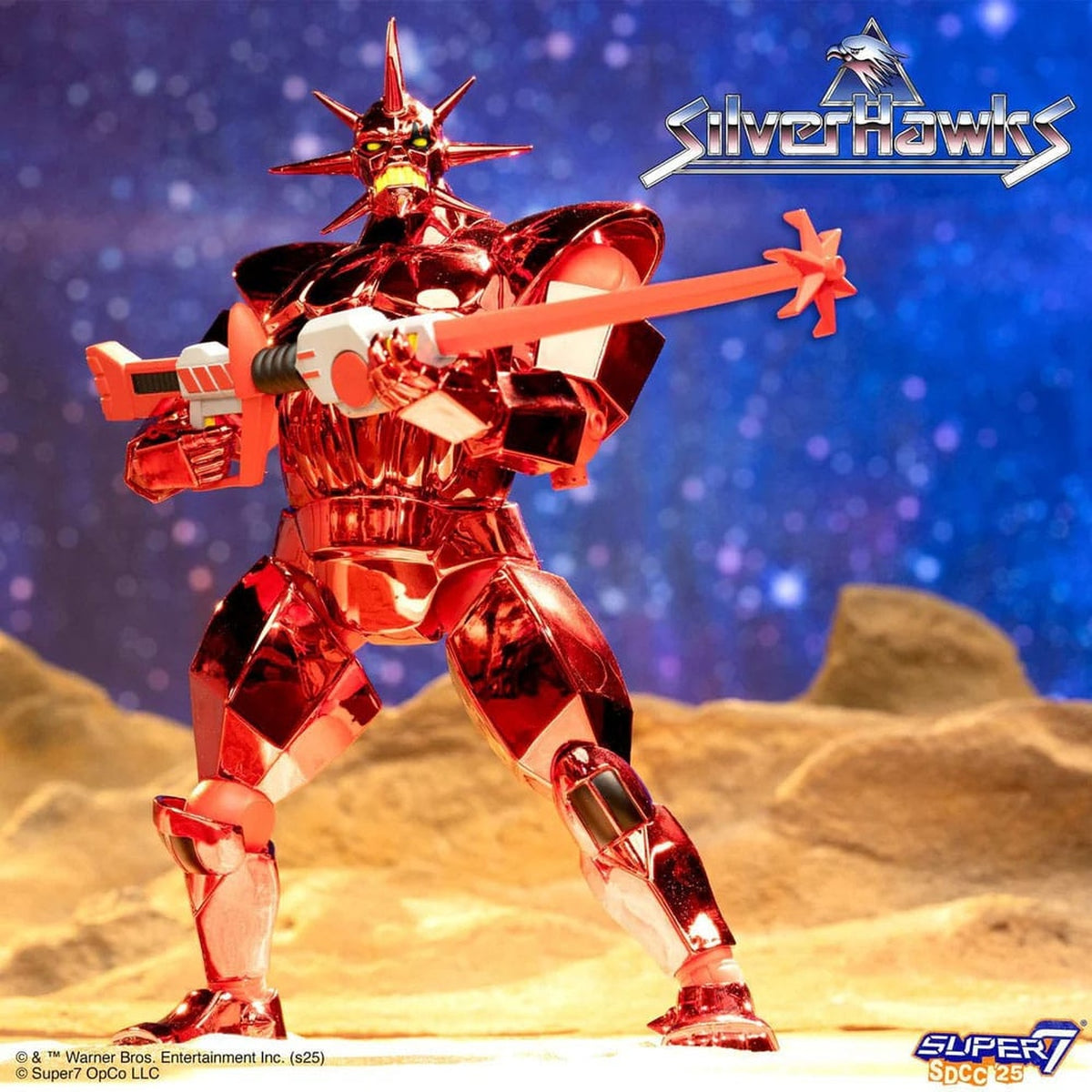 Productafbeelding SilverHawks Ultimates actiefiguur Mon*Star Metallic Vac Metal 18 cm
