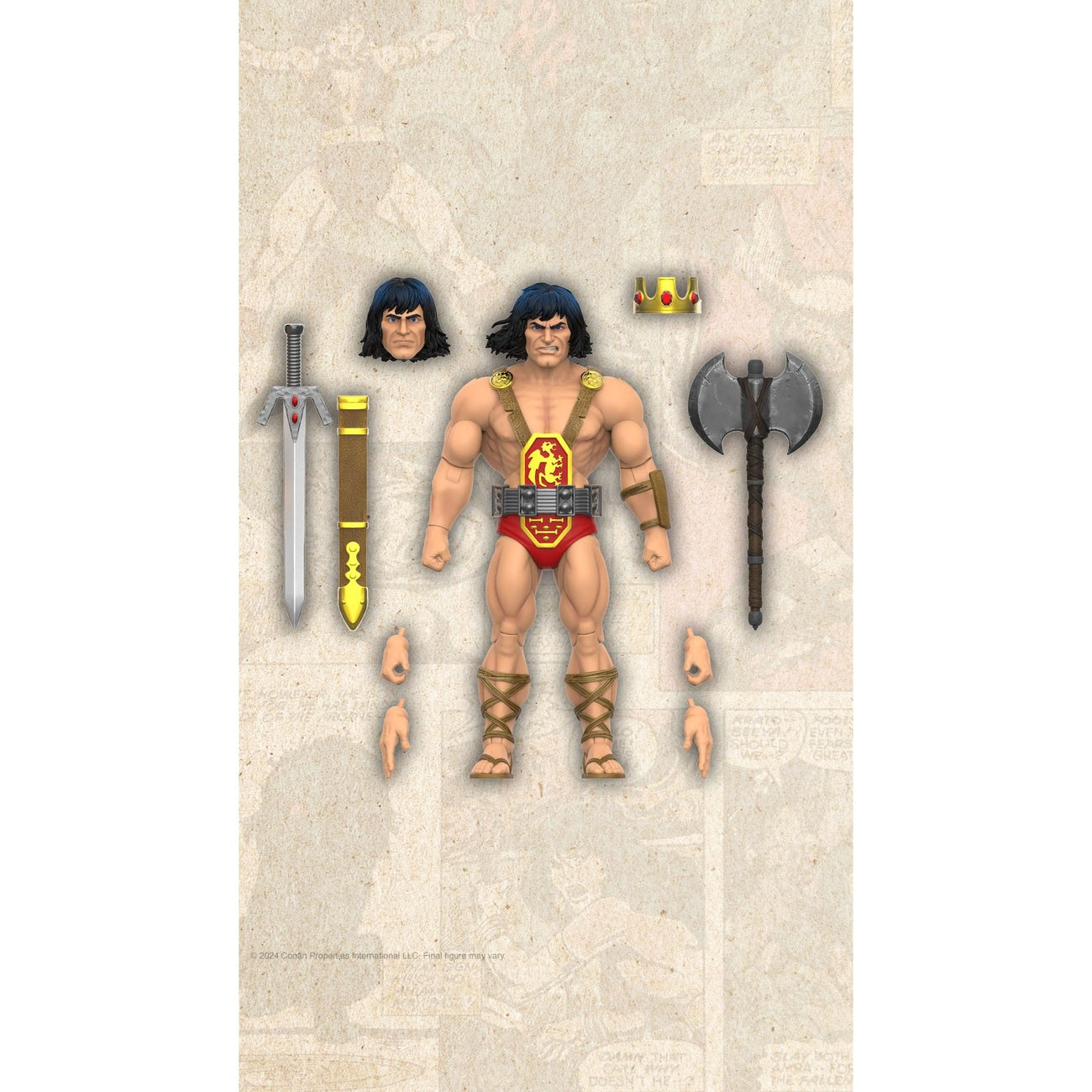 Productafbeelding Conan de Barbaar Ultimates actiefiguur Kull The Conqueror 18 cm