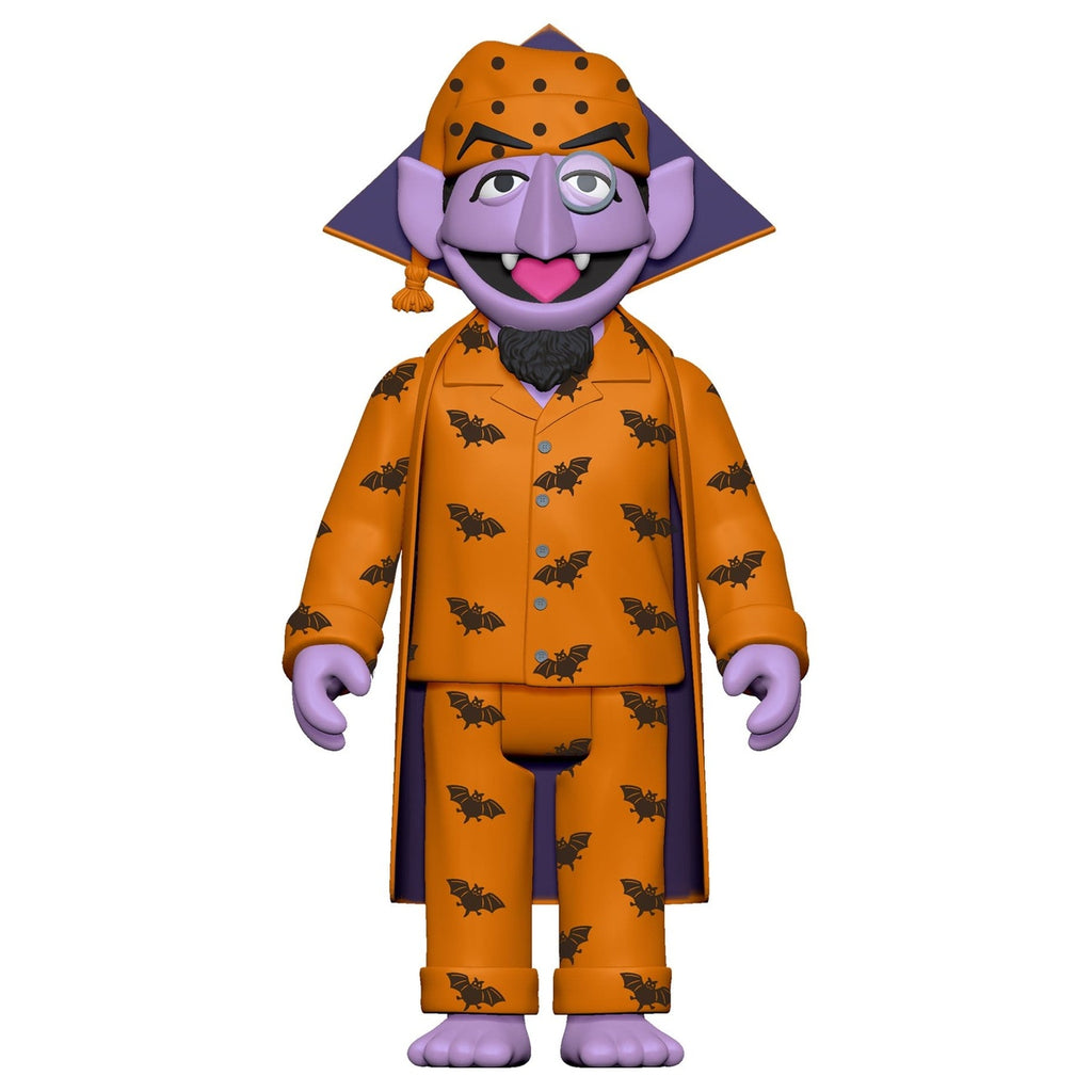 Productafbeelding Sesamstraat ReAction Actiefiguur Wave 06 Graaf van Graaf (pyjama) 10 cm
