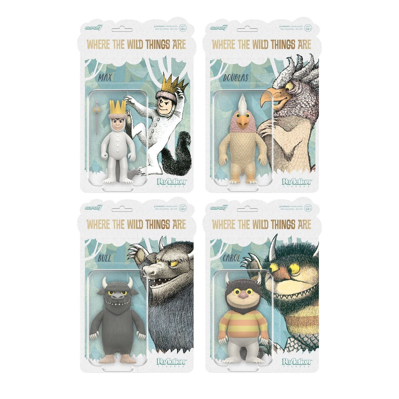 Image produit Max et les Maximonstres figurine ReAction Wave 01 Carol (monstre) 10 cm