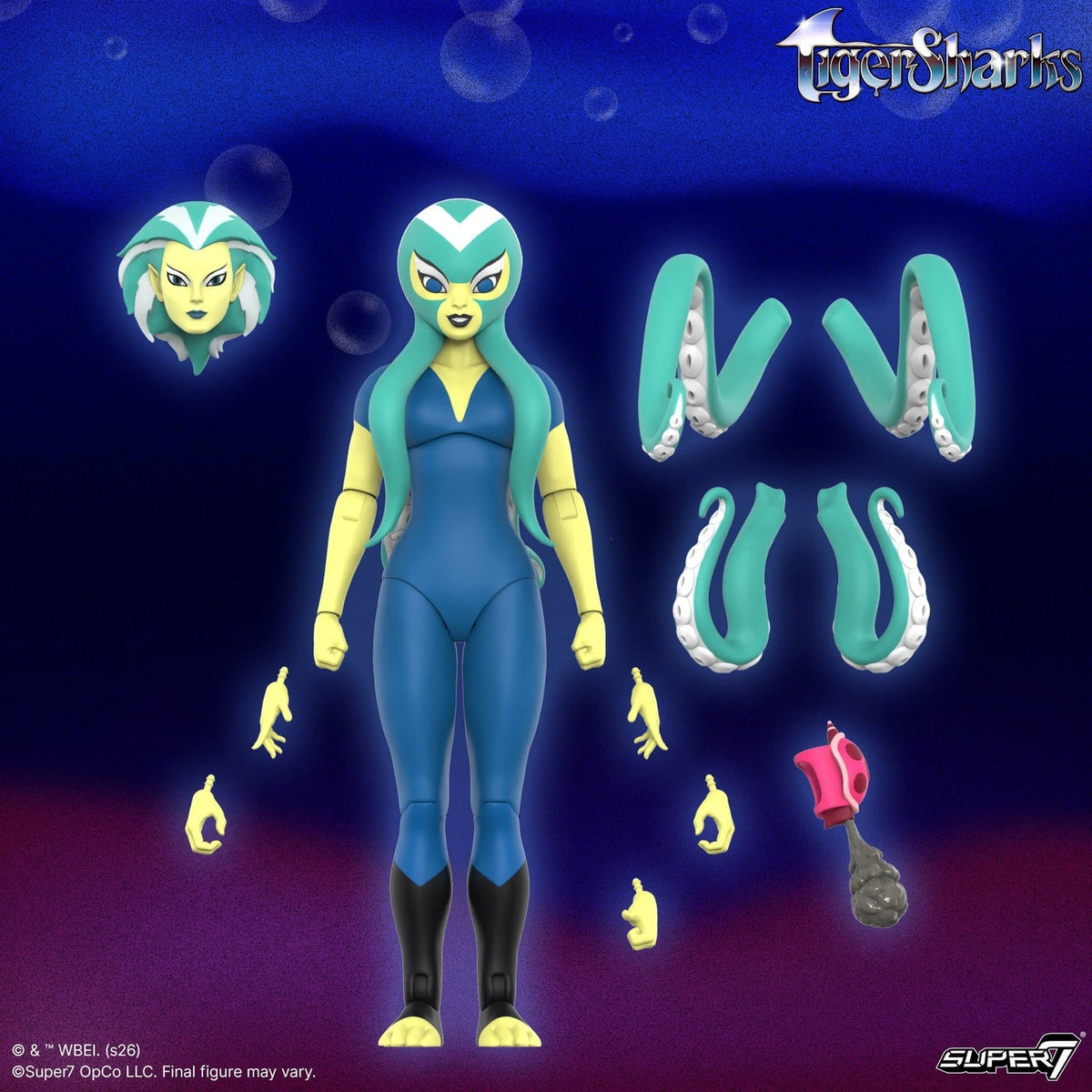 Produktbild TigerSharks Ultimates Wave 01 Actionfigur Octavia (Hybrid) 18 cm