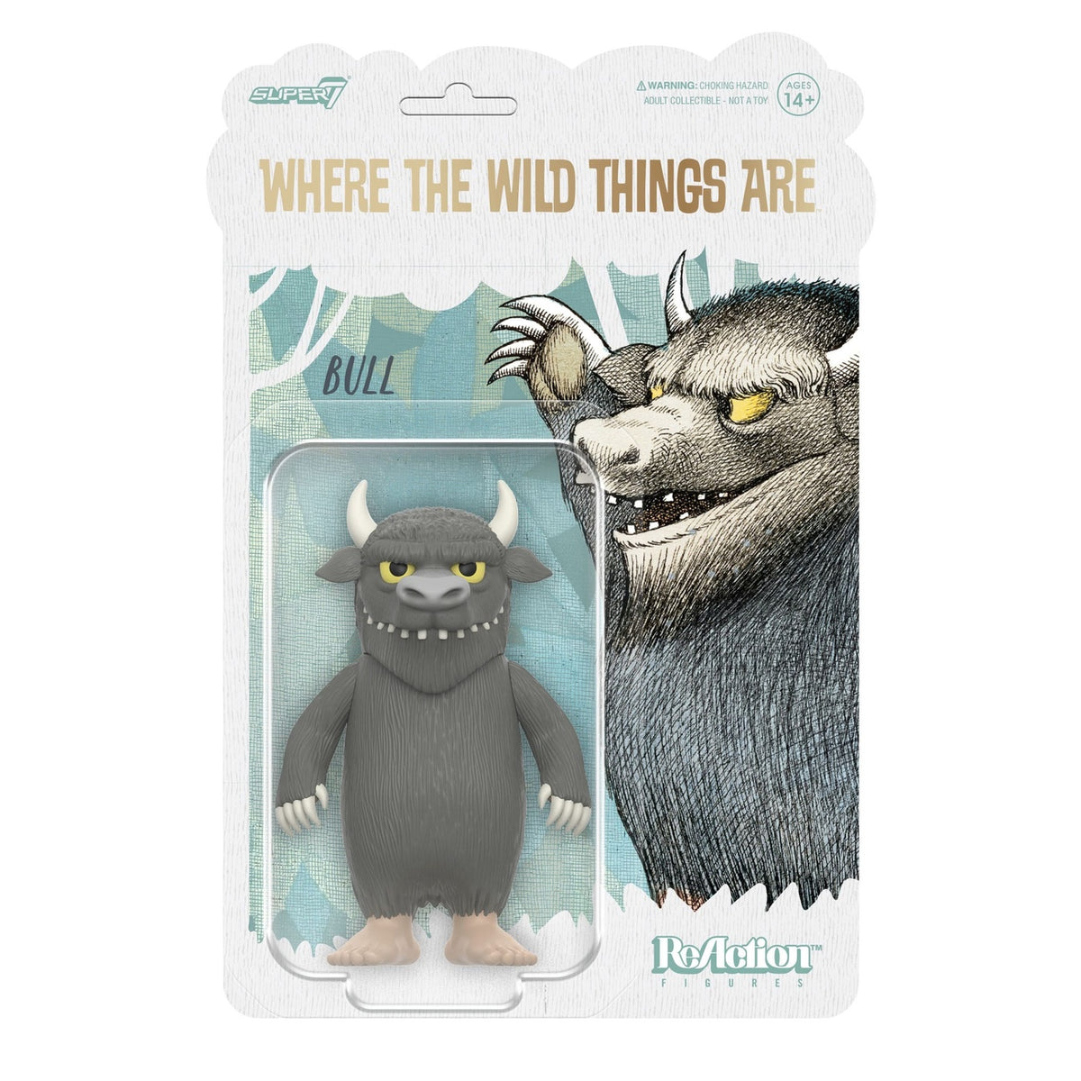 Productafbeelding Max en de Maximonsters ReAction actiefiguur Wave 01 Bull (monster) 10 cm