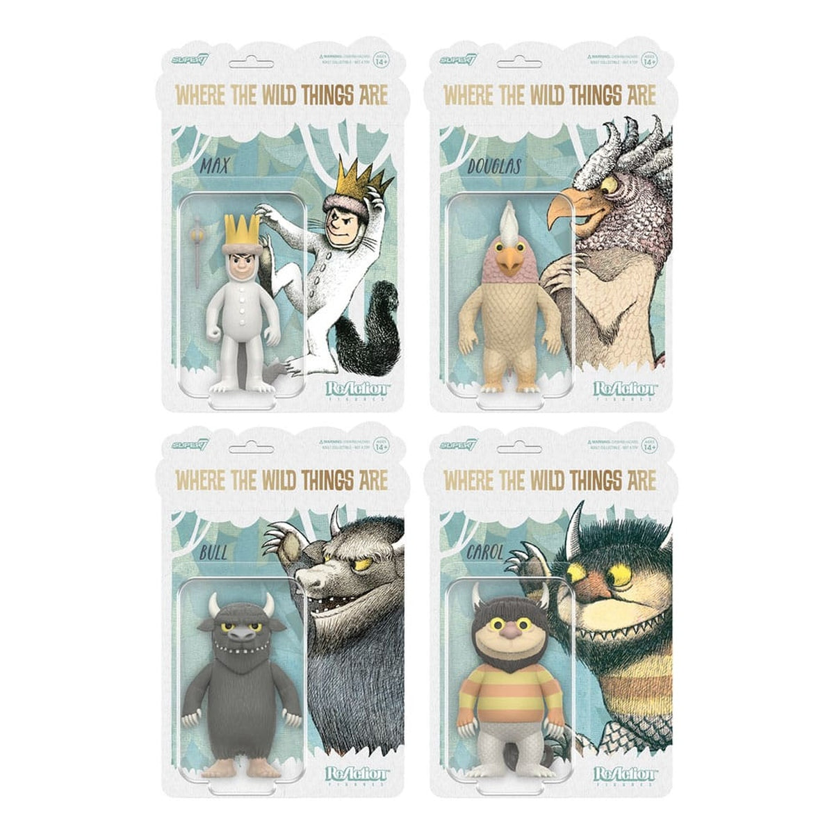 Productafbeelding Max en de Maximonsters ReAction actiefiguur Wave 01 Bull (monster) 10 cm