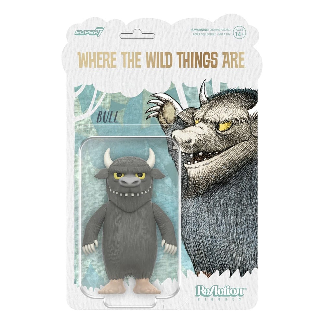 Productafbeelding Max en de Maximonsters ReAction actiefiguur Wave 01 Bull (monster) 10 cm