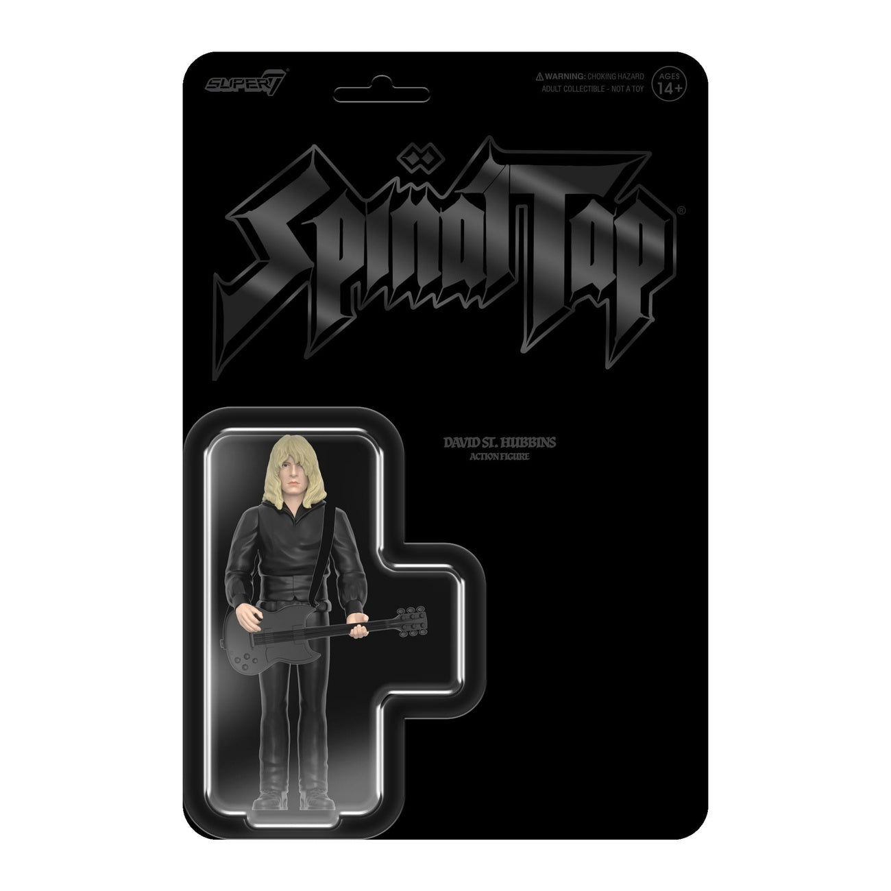 Image produit Spinal Tap ReAction figurine articulée Wave 02 David St. Hubbins (None More Black) 10 cm