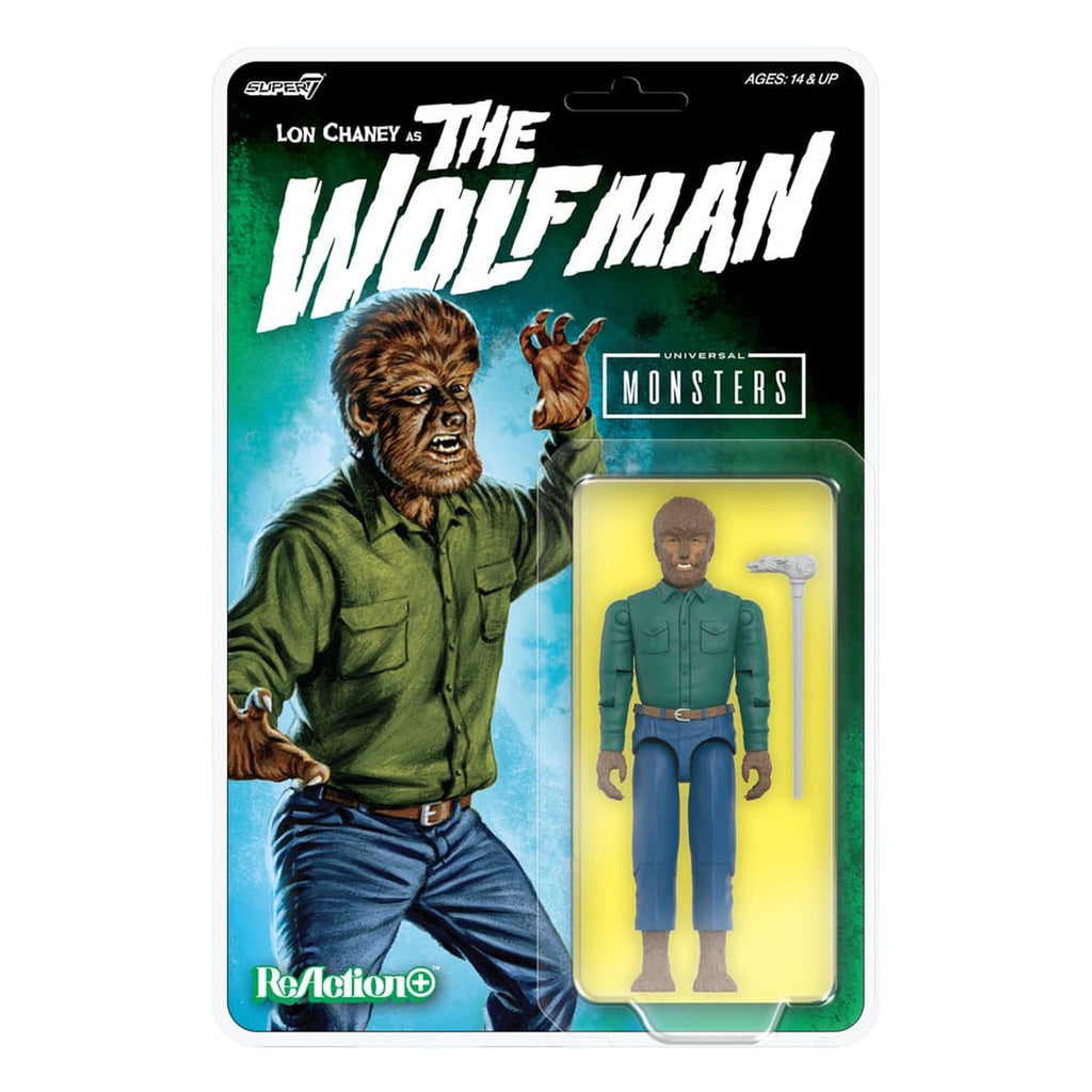 Image produit Universal Monsters Figurine articulée ReAction+ Wave 1 The Wolf Man 10 cm