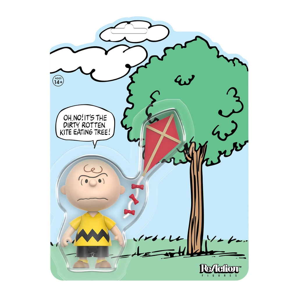 Image produit Peanuts figurine articulée ReAction Charlie Brown and the Kite-Eating Tree (Comic Panel) 9 cm