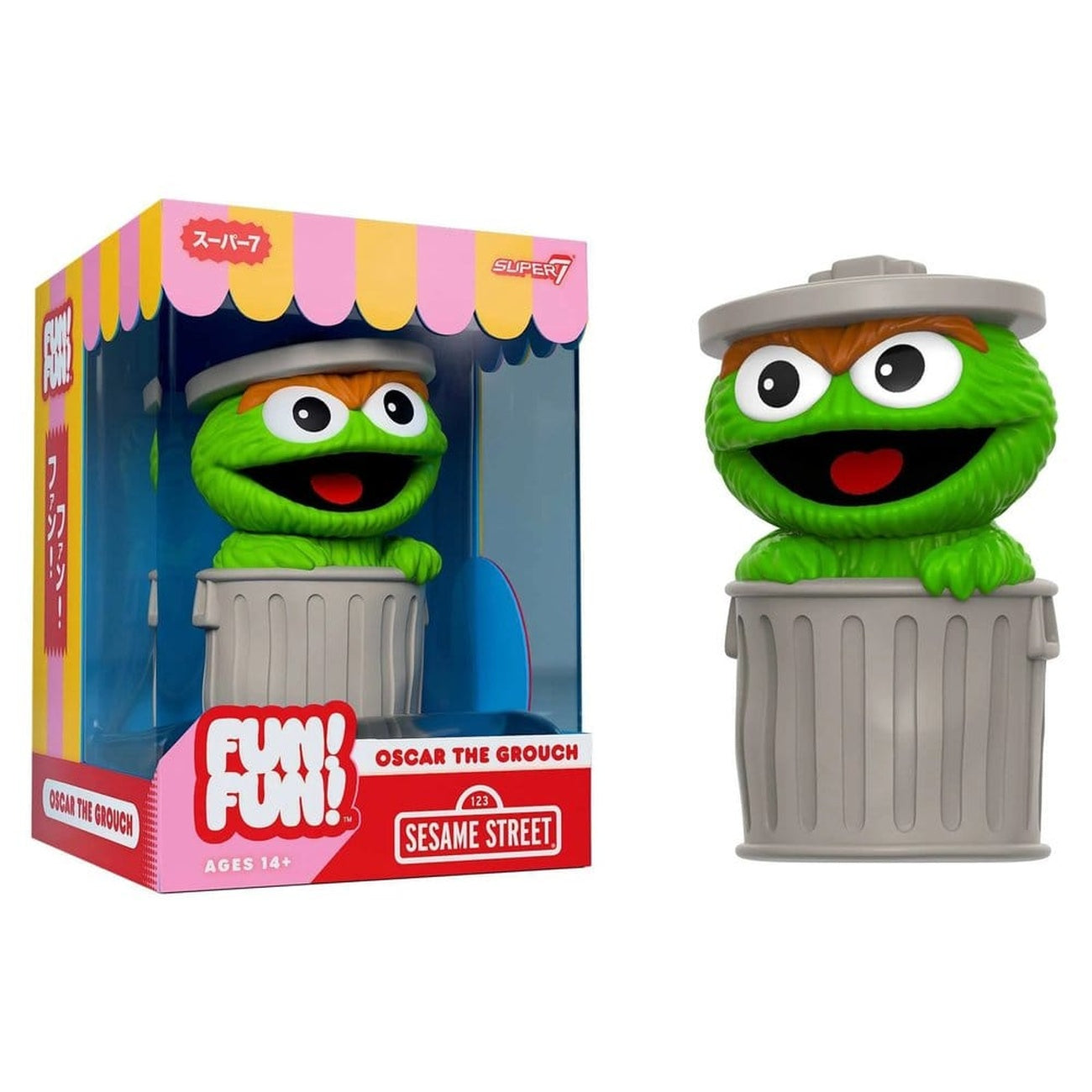 Image produit Sesame Street Fun! Fun! Mini-figurine Wave 01 - Oscar le Grouch 18 cm