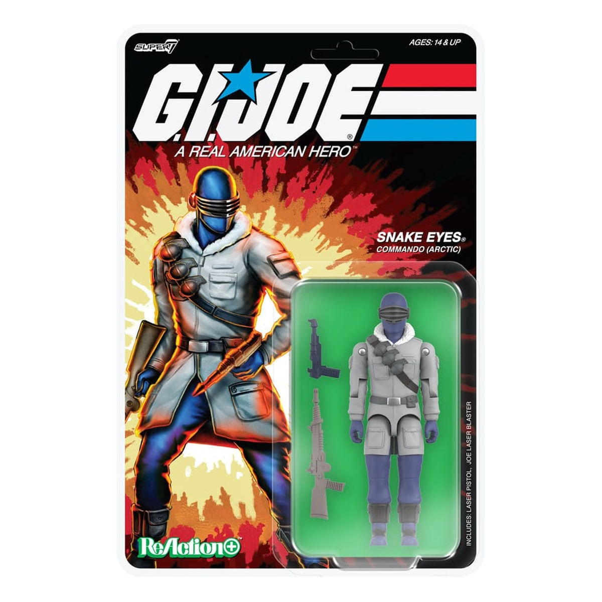 Productafbeelding GI Joe (Film) ReAction+ Actiefiguur Wave 5 Arctic Snake Eyes (Film) 10 cm