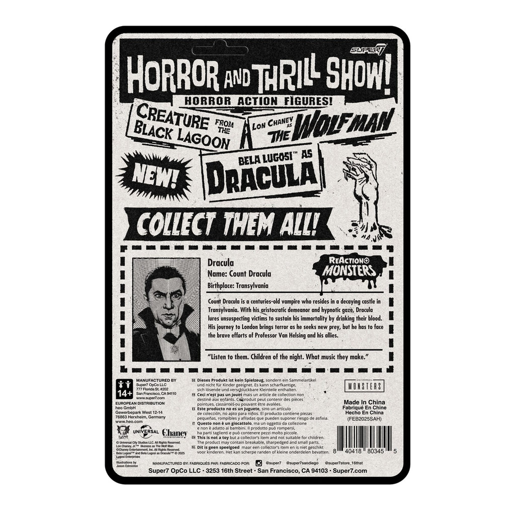 Productafbeelding Universal Monsters ReAction+ Actiefiguur Wave 1 Dracula 10 cm