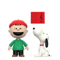 Image produit Peanuts ReAction Lot de 2 figurines articulées Charlie Brown et Snoopy (Chants de Noël) 10 cm