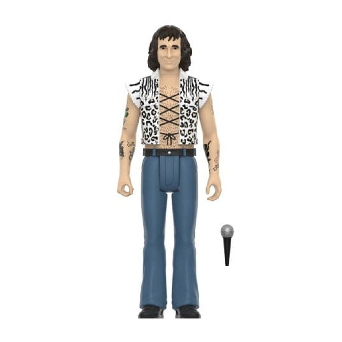 Image produit Bon Scott figurine articulée ReAction Wave 02 Bon Scott (Leopard Print) 10 cm