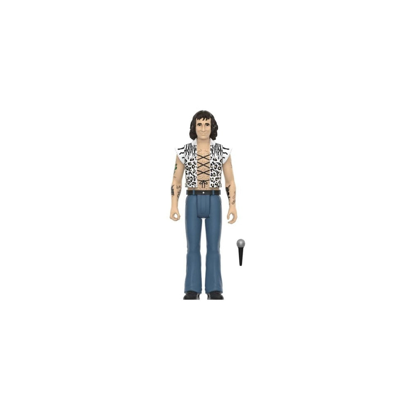 Image produit Bon Scott figurine articulée ReAction Wave 02 Bon Scott (Leopard Print) 10 cm