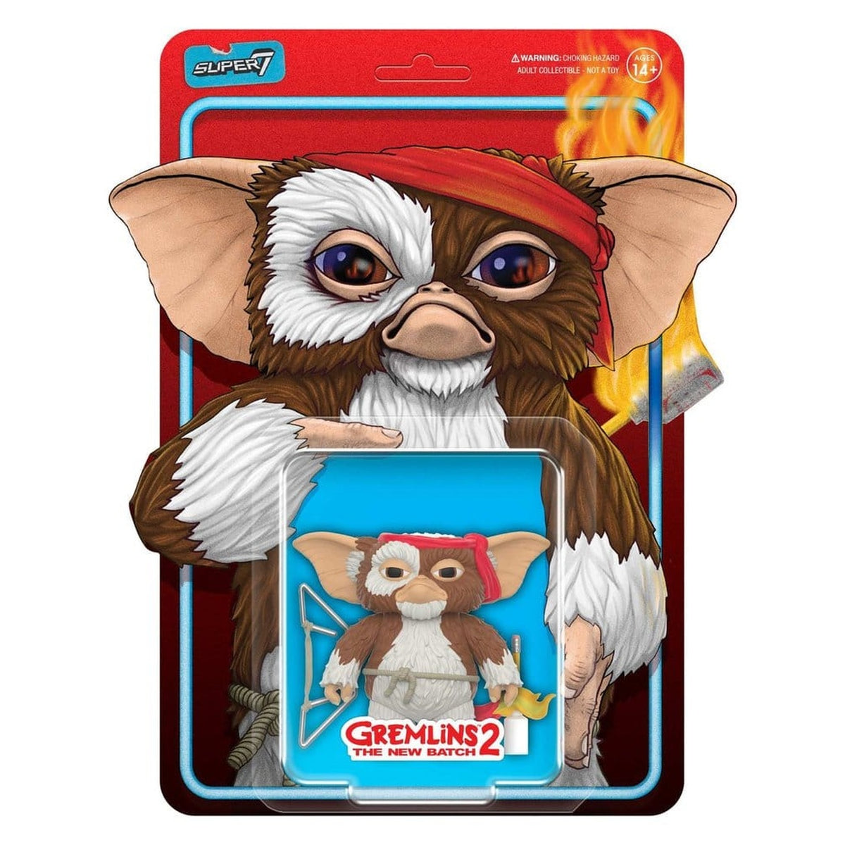 Image produit Gremlins figurine articulée ReAction Gizmo (carte personnage Battle Ready) 23 cm