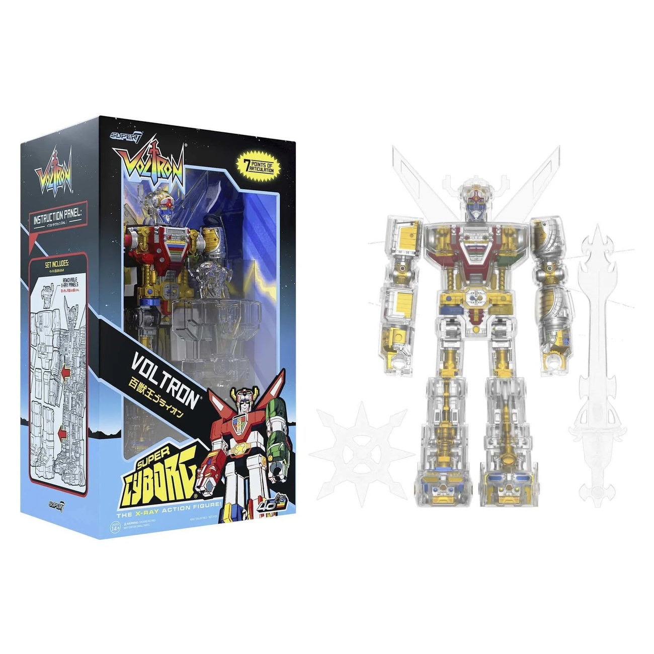 Produktbild Voltron Super Cyborg Actionfigur Voltron (Clear) 35 cm
