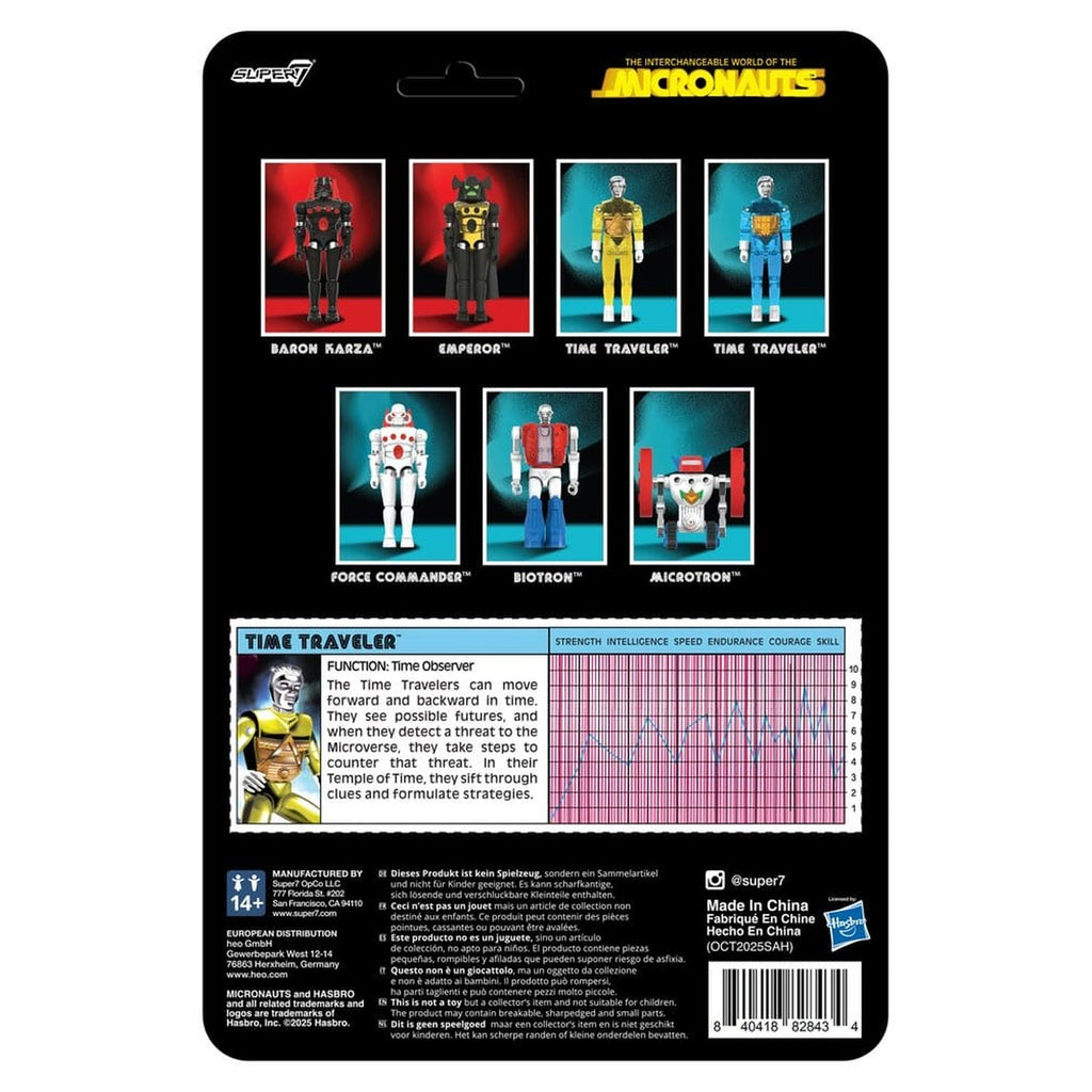 Produktbild Micronauts ReAction+ Actionfigur Wave 03 Time Traveler (Translucent Yellow) 10 cm