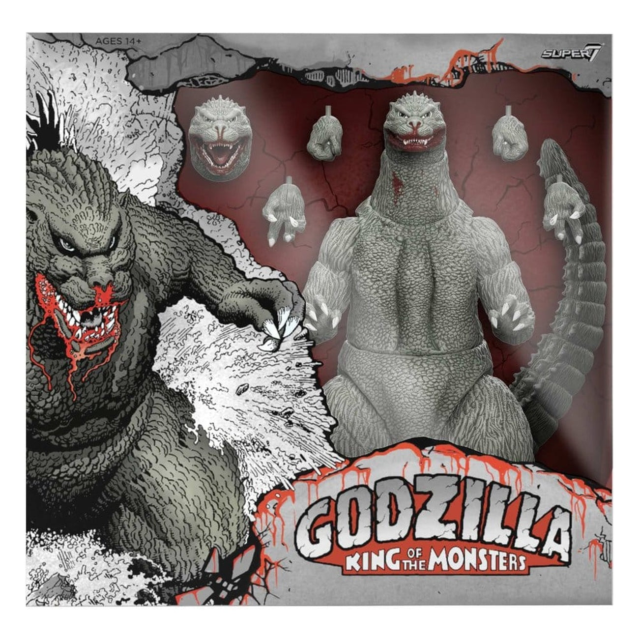 Image produit Godzilla (1989) Figurine articulée Toho Ultimates Godzilla (Comic book en niveaux de gris - Thirsty for Blood) 24 cm