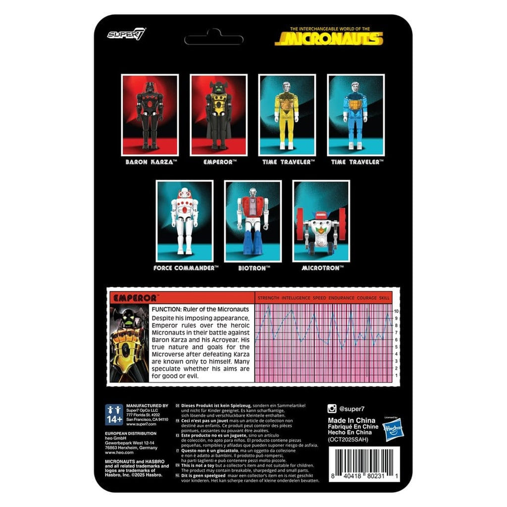 Image produit Micronauts ReAction+ figurine articulée Wave 03 Emperor 10 cm