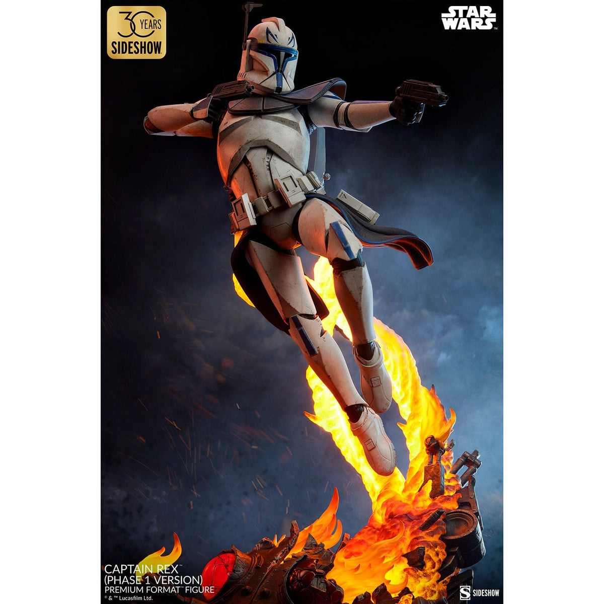 Image produit Star Wars Figurine Premium Format Captain Rex (Version Phase 1) Sideshow Exclusive 68 cm