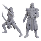 Productafbeelding D&D Nolzur's Marvelous Miniatures Onbeschilderde miniaturen Jaheira & Halsin