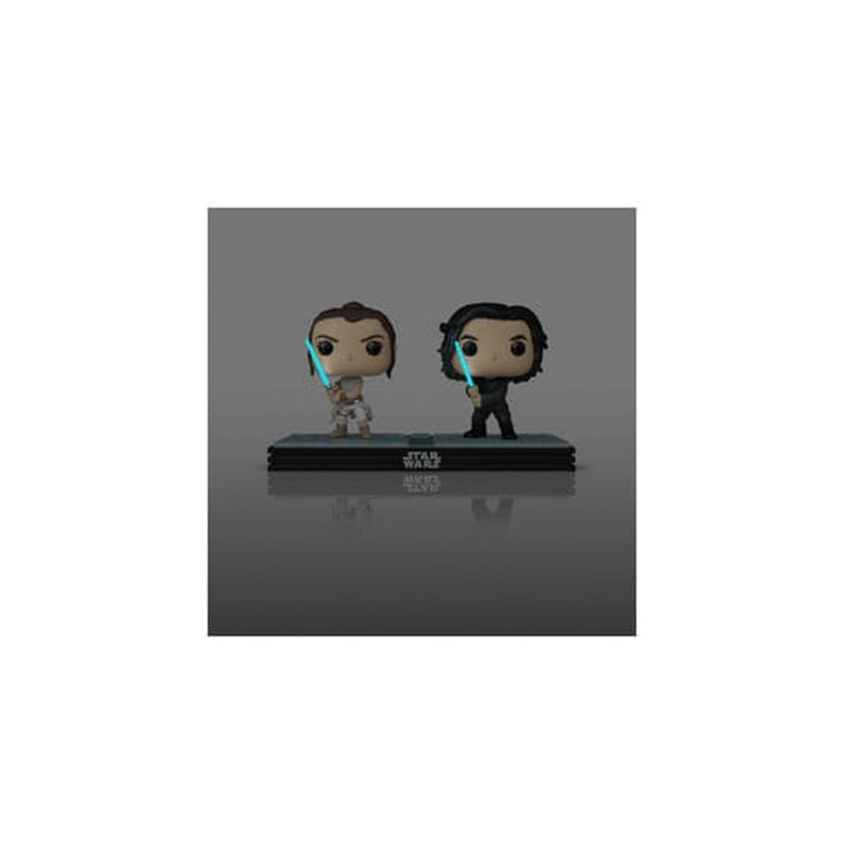 Produktbild Star Wars POP! Movie Moments Vinyl Wackelkopf Figuren Doppelpack Kylo & Rey 9 cm